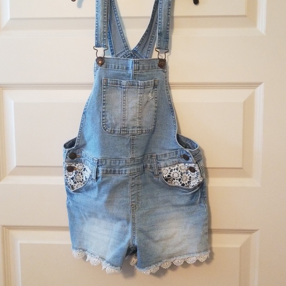 Justice Denim Overalls Shortalls